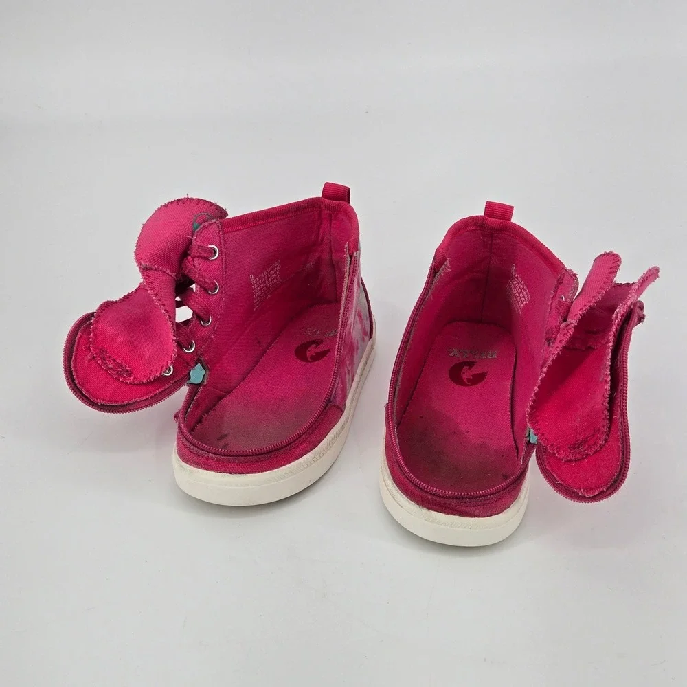 BILLY Footwear Kids Pink Tie Dye Street High Top Zip Adaptive Sneakers Size 9
